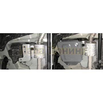 Защита топливного бака алюминий 4 мм RIVAL для Kia Seltos, V - 2.0; полный привод/1.6 (123 л.с.); передний привод 2019-