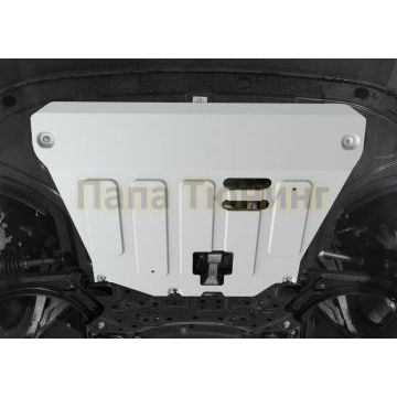 Защита картера + КПП алюминий 4 мм Rival для Kia Seltos, V - 2.0; полный привод/1.6 (123 л.с.); передний привод 2019-/Kia Soul, V - 1.6; 1.6T; 2.0 2019-