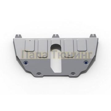 Защита картера + КПП алюминий 4 мм Rival для Jeep Compass, V - 2.4 (150 л.с.); полный привод 2018-/Jeep Renegate, V - 1.4T (170 л.с.); полный привод 2018-/Jeep Renegate, V - 1.4T (170 л.с.); полный привод 2014-2018