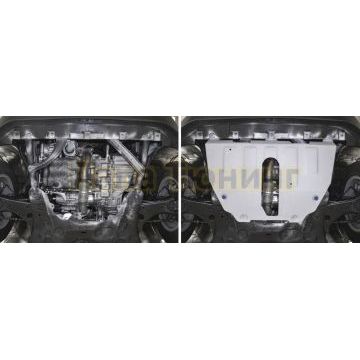 Защита картера + КПП алюминий 4 мм Rival для Jeep Compass, V - 2.4 (150 л.с.); полный привод 2018-/Jeep Renegate, V - 1.4T (170 л.с.); полный привод 2018-/Jeep Renegate, V - 1.4T (170 л.с.); полный привод 2014-2018