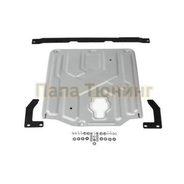 Защита картера + КПП алюминий 4 мм Rival для Hyundai i30, V - 1.4T; 1.6 2017-/Hyundai Elantra, V - 1.6; 2.0 2016-2019/Hyundai Elantra, V - 1.6; 2.0 2019-/Kia XCeed V - 1.6 2020-/Kia Ceed SW, V - 1.4 (140л.с), АКПП; 1.6 (128л.с); 1.4 (100л.с) 2018-/Kia Ceed, V - 1.4 (140л.с), АКПП; 1.6 (128л.с) 2018-/Kia Cerato IV, V - 1.6; 2.0 (150л.с.) АКПП 2018-