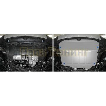 Защита картера + КПП алюминий Rival для Chery Tiggo 7, V - 1.5; 2.0 2019-/Chery Tiggo 4, V - 1.5 (147 л.с.); 2.0 2018-