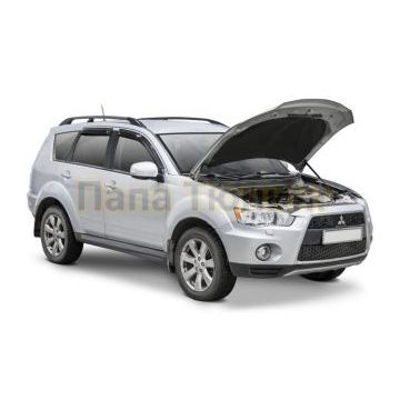 Амортизаторы капота, 2 шт. Rival для Mitsubishi Outlander II / II рест. 2005-2009 /2009-2013