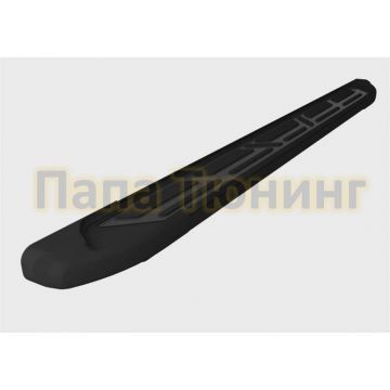 Пороги алюминиевые Corund Black для Volvo XC90 2002-2014 Пороги алюминиевые Corund Black для Volvo XC90 2002-2014