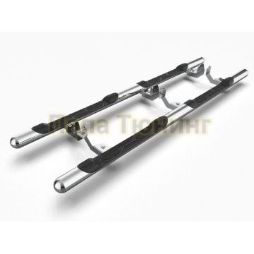 Пороги из нержавеющей стали - Magnum 76 для Mitsubishi L200 2006-