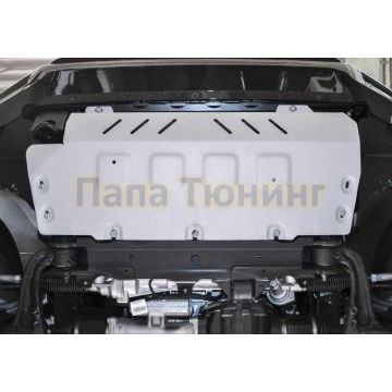 Защита радиатора алюминий 4 мм RIVAL для Mercedes-Benz G-class, V - 2.9 (249 л.с.); 4.0 (421 л.с.); 4.0 (585 л.с.); Серый 2018-