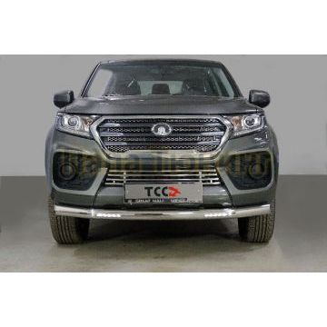 Защита передняя нижняя (с ДХО) 76,1 мм ТСС для Great Wall Wingle 7 4WD 2.0 TD 2020- Защита передняя нижняя (с ДХО) 76,1 мм ТСС для Great Wall Wingle 7 4WD 2.0 TD 2020-