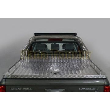 Защита кузова (для крышки) 76,1 мм со светодиодной фарой ТСС для Great Wall Wingle 7 4WD 2.0 TD 2020-