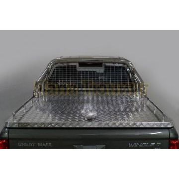 Защита кузова и заднего стекла (для крышки без надписи) 76,1 мм ТСС  для Great Wall Wingle 7 4WD 2.0 TD 2020-