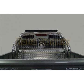 Защита кузова и заднего стекла 76,1 мм со светодиодной фарой ТСС для Great Wall Wingle 7 4WD 2.0 TD 2020-