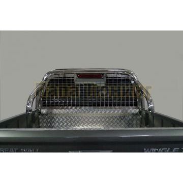 Защита кузова и заднего стекла (без надписи) 76,1 мм ТСС для Great Wall Wingle 7 4WD 2.0 TD 2020-