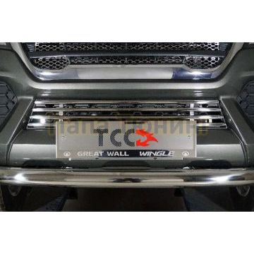 Решетка радиатора 16 мм ТСС для Great Wall Wingle 7 4WD 2.0 TD 2020- Решетка радиатора 16 мм ТСС для Great Wall Wingle 7 4WD 2.0 TD 2020-