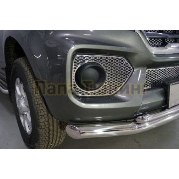 Накладки на ПТФ (лист) 2 шт ТСС для Great Wall Wingle 7 4WD 2.0 TD 2020- Накладки на ПТФ (лист) 2 шт ТСС для Great Wall Wingle 7 4WD 2.0 TD 2020-