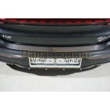 Накладки на пороги RUSSTAL (нерж., шлиф) для Kia K5 2020-