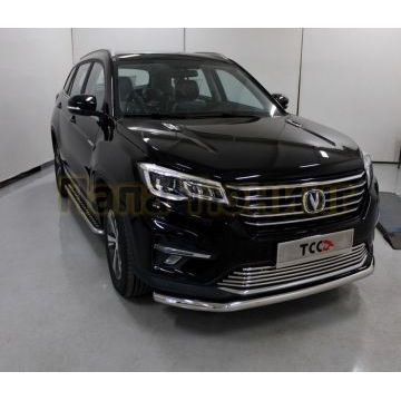 Защита передняя нижняя 60,3 мм ТСС для Changan CS75 FL 2020-