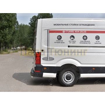 Защита заднего бампера d57 дуга для Volkswagen Crafter 2017-