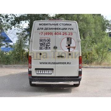 Защита заднего бампера d75х42 дуга для Volkswagen Crafter 2017-