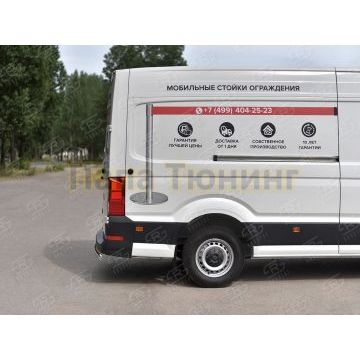 Защита заднего бампера d75х42 дуга для Volkswagen Crafter 2017-