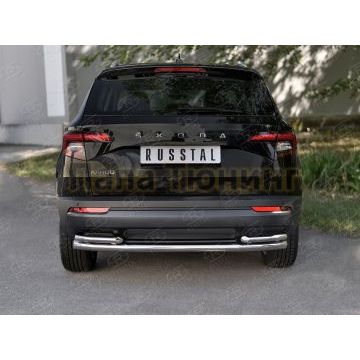 Защита заднего бампера d57 секции-d42 уголки для Skoda Karoq 2020-