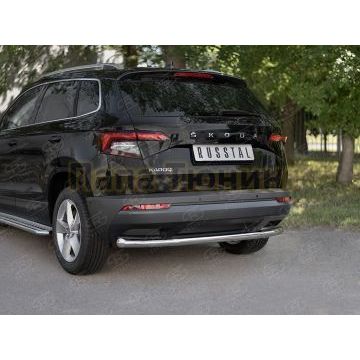 Защита заднего бампера d57 секции для Skoda Karoq 2020-