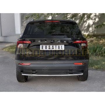 Защита заднего бампера d42 секции для Skoda Karoq 2020-