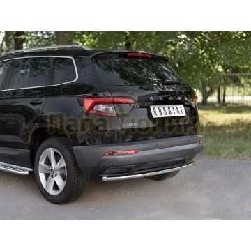 Защита заднего бампера d42 секции для Skoda Karoq 2020-