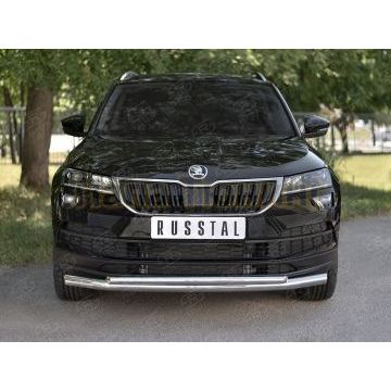 Защита переднего бампера d57 секции-d42 дуга для Skoda Karoq 2020-