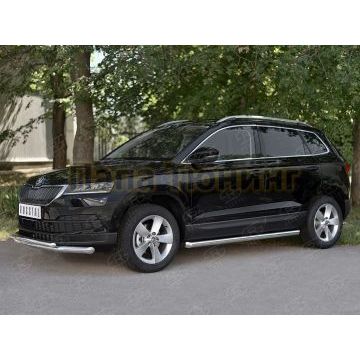 Защита переднего бампера d57 секции-d42 дуга для Skoda Karoq 2020-