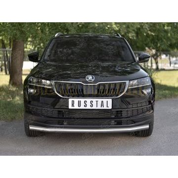 Защита переднего бампера d57 секции для Skoda Karoq 2020-