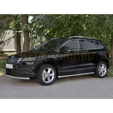 Защита переднего бампера d57 секции для Skoda Karoq 2020-
