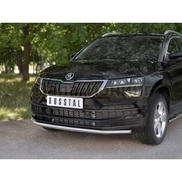 Защита переднего бампера d42 секции для Skoda Karoq 2020-