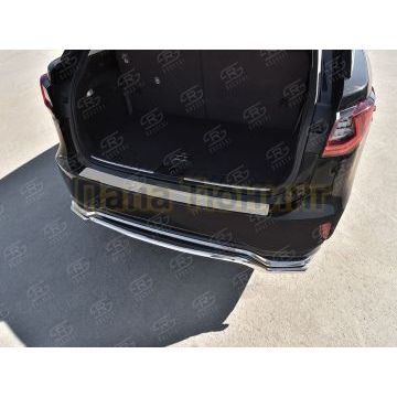 Накладка на задний бампер RUSSTAL(нерж.зеркало) для Lexus RX 200t 2015-2019 (КРОМЕ F-SPORT)