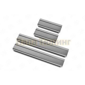 Накладки на пороги RUSSTAL (нерж., шлиф) для HONDA CR-V 2017-