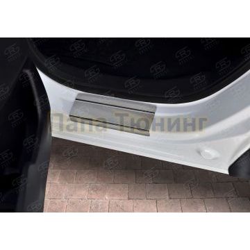 Накладки на пороги RUSSTAL (нерж., шлиф) для HONDA CR-V 2017-