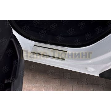 Накладки на пороги RUSSTAL (нерж., зеркало) для Honda CR-V 2017-