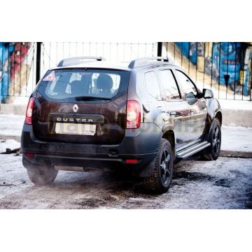 Пороги "Эстонец" d51 черная труба для Renault Duster/Nissan Terrano 2011-2015/2014-