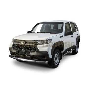 Защита переднего бампера d76 Lada Niva Travel 2020- Защита переднего бампера d76 Lada Niva Travel 2020-