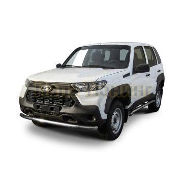 Защита переднего бампера d57 Lada Niva Travel 2020- Защита переднего бампера d57 Lada Niva Travel 2020-