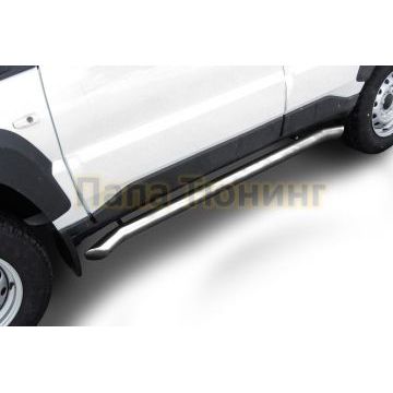 Защита порогов d57 труба с гибами Lada Niva Travel 2020- Защита порогов d57 труба с гибами Lada Niva Travel 2020-