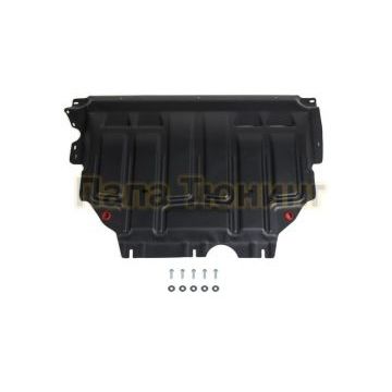 Защита картера + КПП Автоброня сталь 2 мм для Audi A3, V - 1.2; 1.4; 1.8; привод - все 2012-2016/Audi A3, V - 1.4 2016-/Seat Leon, V - 1.2 2013-2014/Skoda Octavia, V - 1.4; 1.6 2020-/Skoda Superb, V - 1.4; 1.8; 2.0 2015-2019/Skoda Superb, V - 2.0 2019-/Volkswagen Arteon, V - 2.0 2020-/Volkswagen Golf, V - 1.2; 1.4 (122л.с.) 2012-2016/Volkswagen Golf, V - 1.2; 1.4 (122л.с.) 2016-/Volkswagen Jetta, V - 1.4; 1.6 2020-/Volkswagen Passat, V - 1.4; 1.8; передний привод 2015-2019/Volkswagen Passat, V - 2.0 2019-