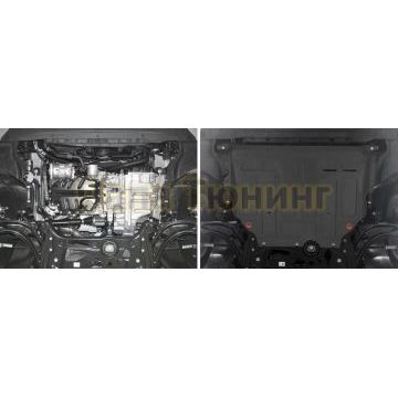 Защита картера + КПП Автоброня сталь 2 мм для Audi A3, V - 1.2; 1.4; 1.8; привод - все 2012-2016/Audi A3, V - 1.4 2016-/Seat Leon, V - 1.2 2013-2014/Skoda Octavia, V - 1.4; 1.6 2020-/Skoda Superb, V - 1.4; 1.8; 2.0 2015-2019/Skoda Superb, V - 2.0 2019-/Volkswagen Arteon, V - 2.0 2020-/Volkswagen Golf, V - 1.2; 1.4 (122л.с.) 2012-2016/Volkswagen Golf, V - 1.2; 1.4 (122л.с.) 2016-/Volkswagen Jetta, V - 1.4; 1.6 2020-/Volkswagen Passat, V - 1.4; 1.8; передний привод 2015-2019/Volkswagen Passat, V - 2.0 2019-