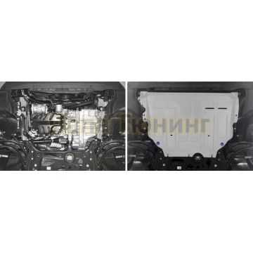 Защита картера + КПП алюминий 4 мм RIVAL для Audi A3, V - 1.2; 1.4; 1.8; привод - все 2012-2016/Audi A3, V - 1.4 2016-2020/Audi A3, V - 1.4 2020-/Seat Leon, V - 1.2 2013-2014/Skoda Octavia, V - 1.4; 1.6 2020-/Skoda Superb, V - 1.4; 1.8; 2.0 2015-2019/Skoda Superb, V - 2.0 2019-/Volkswagen Arteon, V - 2.0 2020-/Volkswagen Golf, V - 1.2; 1.4 (122л.с.) 2012-2016/Volkswagen Golf, V - 1.2; 1.4 (122л.с.) 2016-/Volkswagen Jetta, V - 1.4; 1.6 2020-/Volkswagen Passat, V - 1.4; 1.8; передний привод 2015-2019/Volkswagen Passat, V - 2.0 2019-