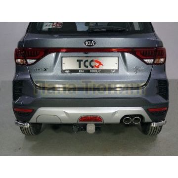 Накладка на заднюю дверь (лист шлифованный) ТСС для Kia Rio X 2020- Накладка на заднюю дверь (лист шлифованный) ТСС для Kia Rio X 2020-