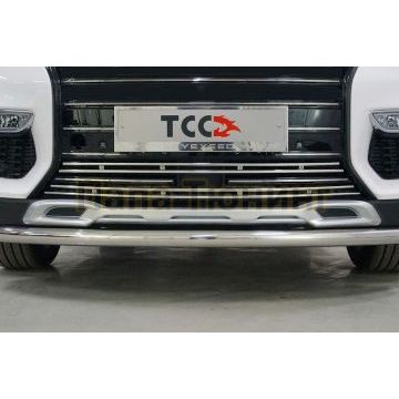 Решетка радиатора нижняя 12 мм 2 шт ТСС для Cheryexeed TXL 2020-