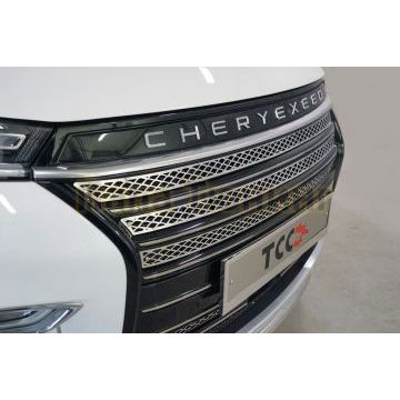 Решетка радиатора верхняя (лист) ТСС для Cheryexeed TXL 2020- Решетка радиатора верхняя (лист) ТСС для Cheryexeed TXL 2020-