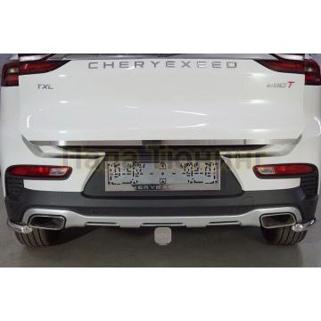 Накладка на заднюю дверь (лист зеркальный) ТСС для Cheryexeed TXL 2020- Накладка на заднюю дверь (лист зеркальный) ТСС для Cheryexeed TXL 2020-