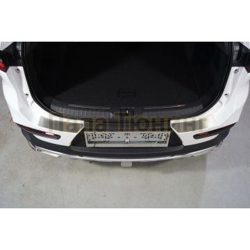 Накладки на задний бампер (лист шлифованный) 2шт ТСС для Cheryexeed TXL 2020-