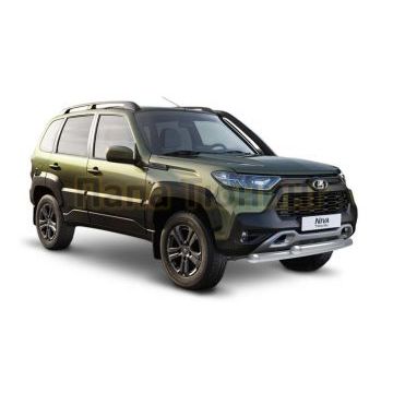 Защита переднего бампера d57+d57 Rival для Lada Niva Travel 2021-