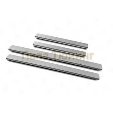 Накладки на пороги RUSSTAL (нерж., зеркало) РусСталь для Hyundai Sonata 2020-