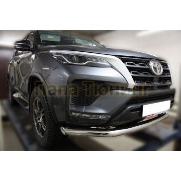 Защита передняя D 76,1 ALFeco для Toyota Fortuner 2020-